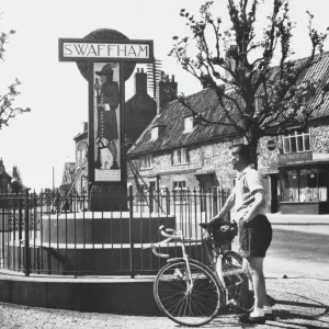 Swaffham Cyclist 1950S