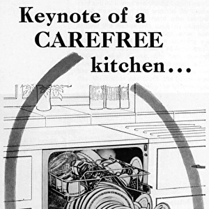 Swanmaid dishwasher advertisement, 1964