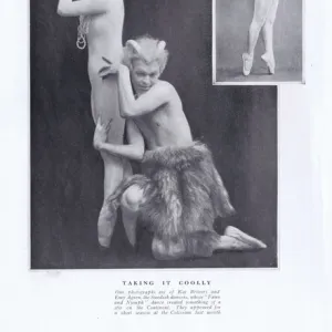 Swedish dancers Kai Reiners and Emy Agren in Faun and Nymph