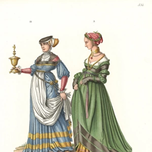 Swiss womens costumes from 1510-1550
