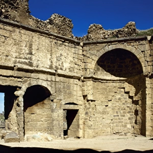 Syria. Bosra. Hammab Manshak. Old public baths. 14th century
