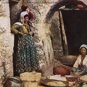 Syrian Women making Bread
