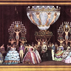 A tableau from En Pleine Folie at the Folies Bergere, Paris