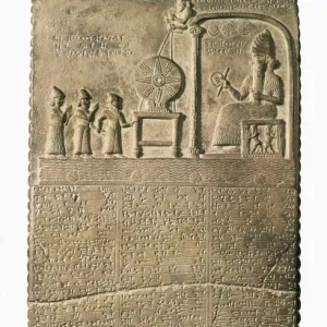 Tablet of Shamash. beg. 9th c. BC. The sun-god