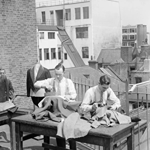 Tailors Working Outdoors