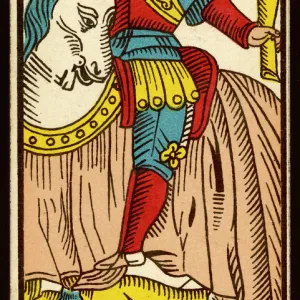 Tarot Card - Cavalier de Baton (Knight of Clubs)