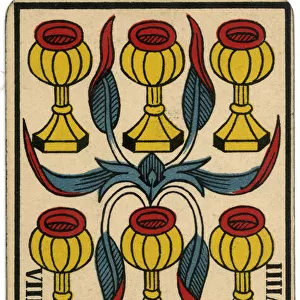 Tarot Card - Coupe (Cup) VIIII (IX)