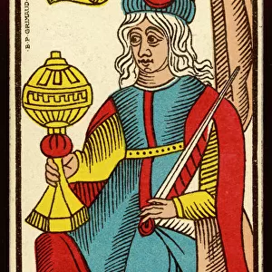Tarot Card - Reyne de Coupe (Queen of Cups)