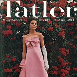 Tatler front cover, 1963 - Christian Dior dress