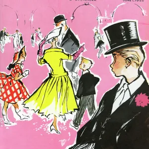 Tatler front cover, Fourth of June at Eton, 1955