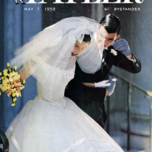 Tatler front cover, Just Married 1958