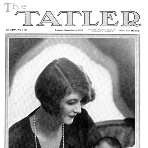 Tatler cover - Princess Otto von Bismarck & baby, Yevonde