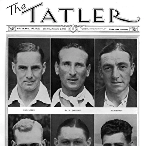 Tatler cover - Victorious England cricketers