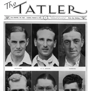 Tatler cover - Victorious England cricketers