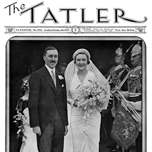 Tatler cover - wedding of the Duke and Duchess of Roxburghe