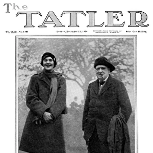 Tatler cover - Winston Churchill & Lady Ursula Filmer-Sanke