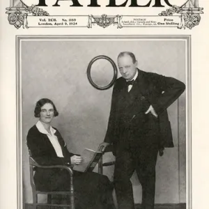 Tatler front cover - Winston and Clementine Churchill