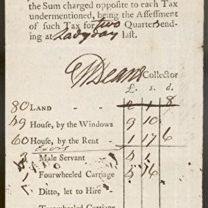 Tax Receipt 1802
