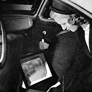 Television in a private car, demonstrated to Radio Olympia v