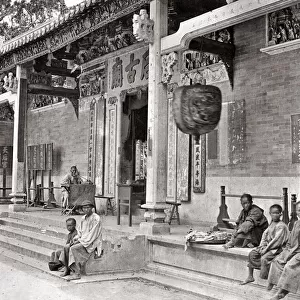 Temple at Canton (Guangzhou), China c. 1880 s