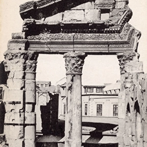 Part of the Temple of Jupiter in Damascus, Syria