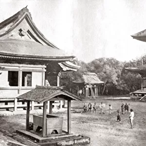 Temple at Kamakura, Japan, circa 1870s. Date: circa 1870s