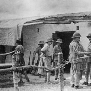 Temporary operating theatre, Lindi area, East Africa, WW1