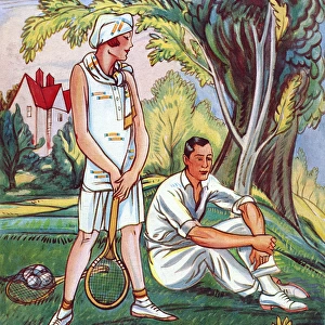 Tennis couple, 1929
