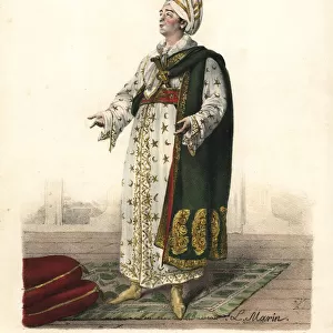 Tenor singer Huet as the Caliph in The Caliph
