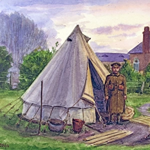 Tent for picket post, White Horse Hill, Chislehurst, Kent