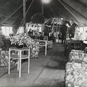 Tents As Terminal Buildings with Arm Chair and Tables wi?