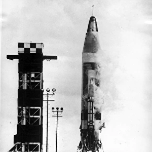 Test launch of a Convair SM-65 Atlas A ICBM