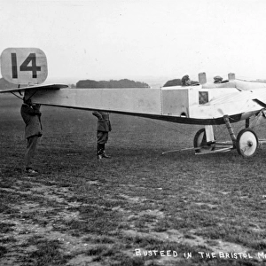 Test pilot Harry R Busteed in the Bristol-Coanda Monoplane