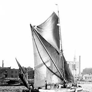 A Thames barge, early 1900s