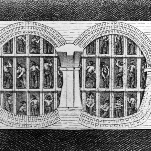 Thames Tunnel cross section during construction