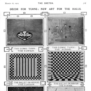 Theatre curtain designs by H. Kemp Prossor