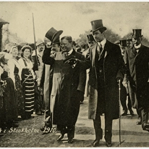 Theodore Roosevelt visiting Stockholm, Sweden