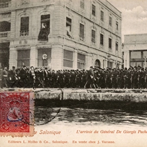 Thessaloniki, Greece - Arrival of General de Giorgis Pacha