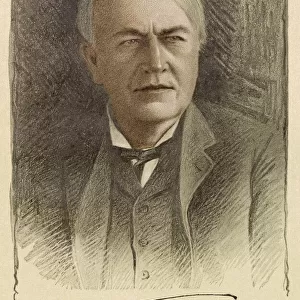 THOMAS ALVA EDISON (1847 - 1931), American Inventor