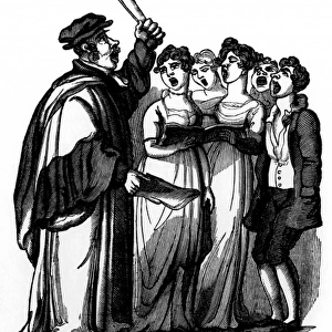 A timekeeper: singers in 1831