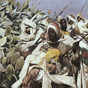 TIRADO, Fernando (1862-1907). Moorish Ambush