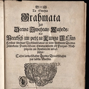 Title page of the first Latvian Bible