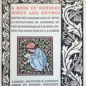 Title page illustration, Nursery Songs and Rhymes