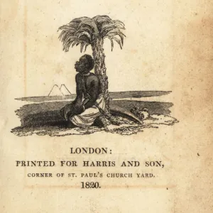 Title page with vignette of enslaved man