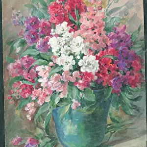 No title or Stocks'. Flowers in vase