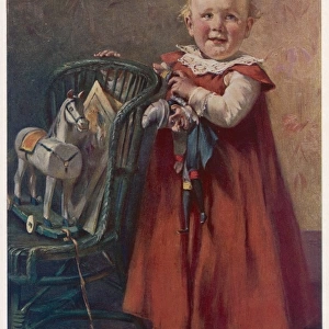 Toddler with Toys 1902