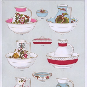 Toilet Services, Best English Stoneware, Plate 52