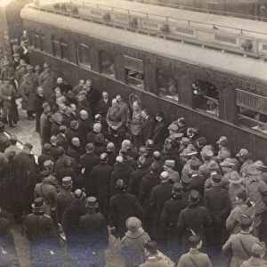 Tomas Garrigue Masaryk arrives in Prague - November 1918