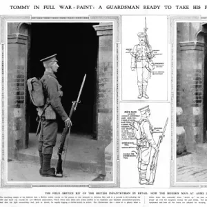 Tommy Guardsman in full war-paint 1914