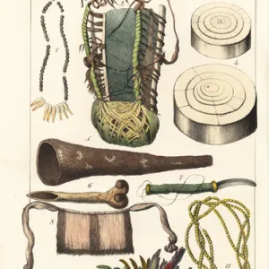 Tools and accessories of the natives of Brazil